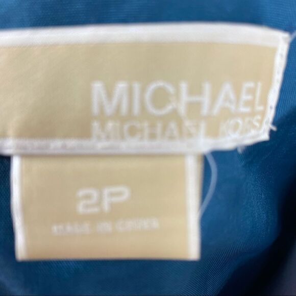 Michael Michael Kors Blue Paisley 100% Silk Dress - Picture 5 of 6